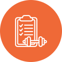 Exercise routine on treadmill